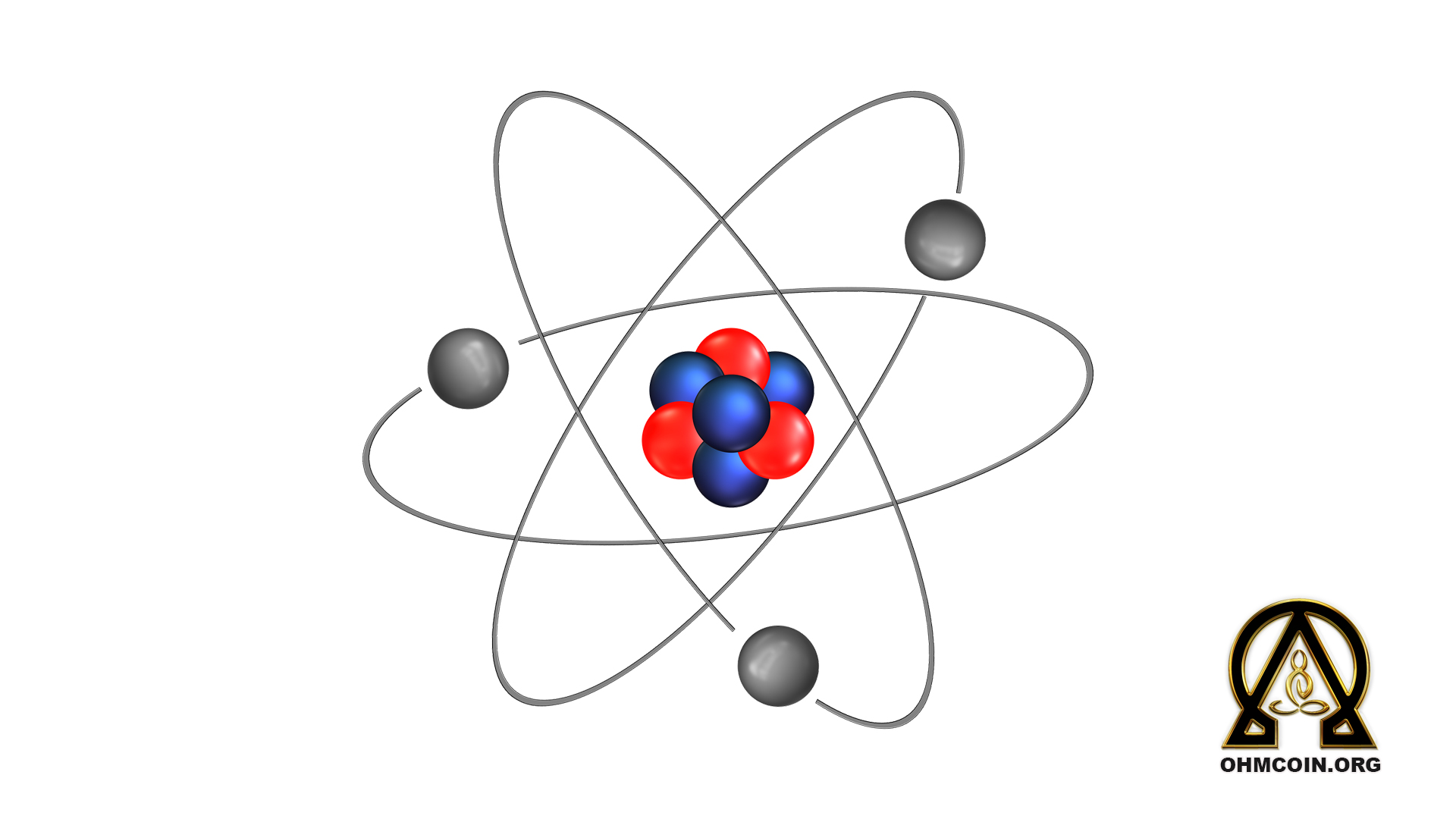 Атом на прозрачном фоне